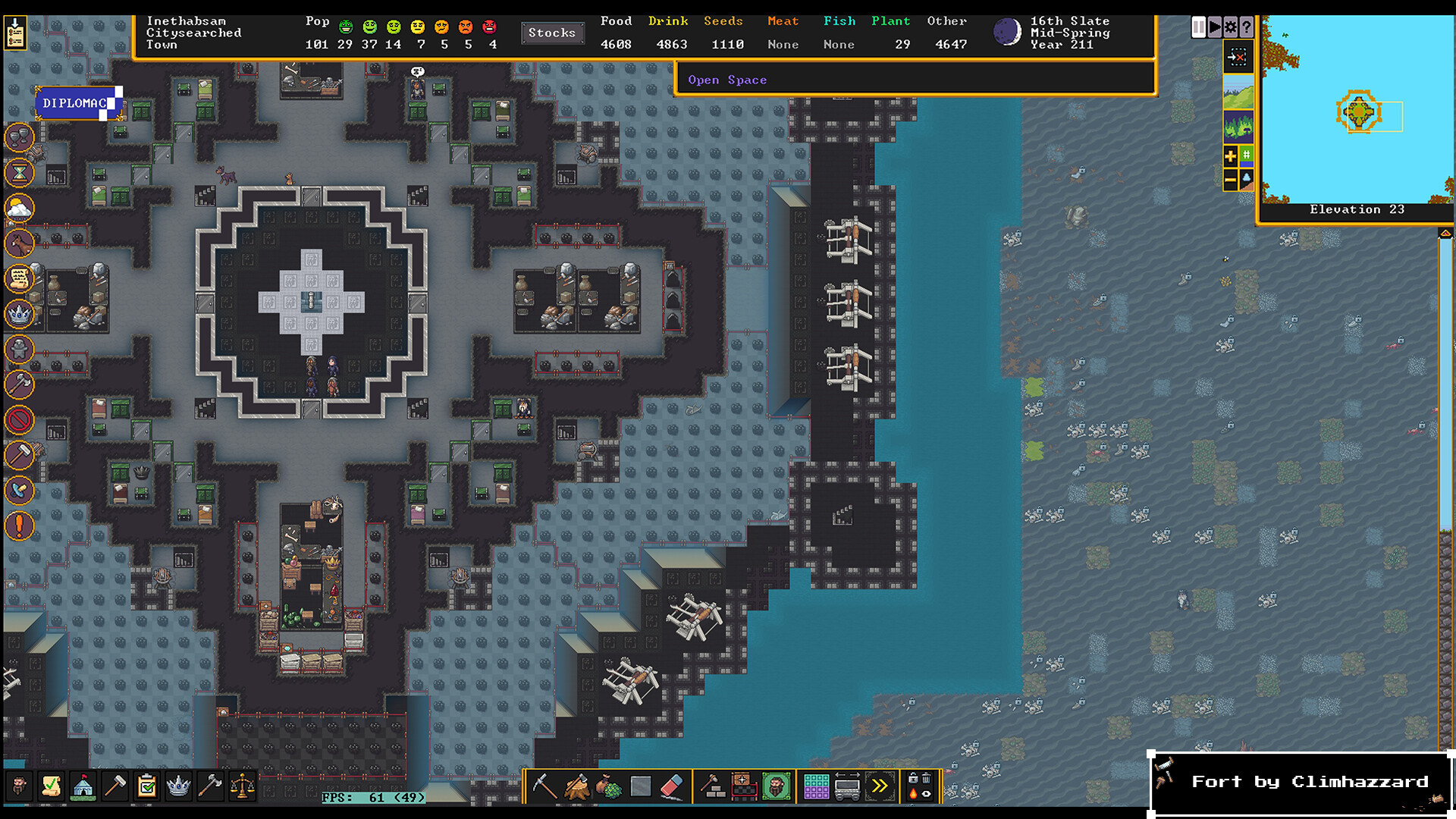 Dwarf Fortress gameplay screenshot