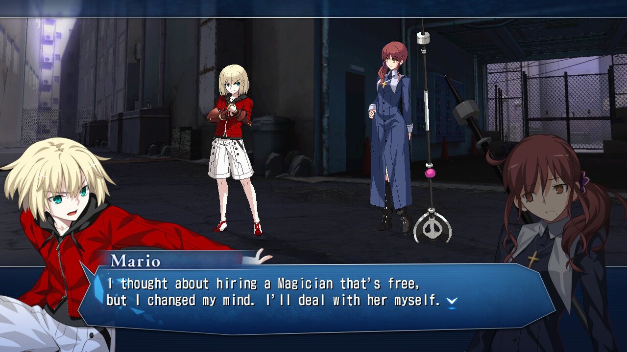 MELTY BLOOD: TYPE LUMINA - Mario Round Announcements gameplay screenshot